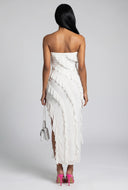 Skyler Ruffle Maxi Tube Dress