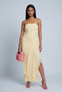 Skyler Ruffle Maxi Tube Dress