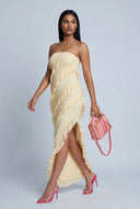 Skyler Ruffle Maxi Tube Dress