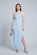 Skyler Ruffle Maxi Tube Dress