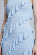 Skyler Ruffle Maxi Tube Dress