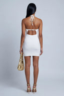 Cowl Neck Halter Mini Dress