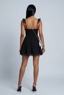 Vienna Lace Trim Skater Dress