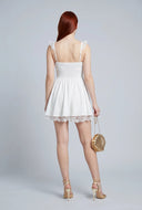 Vienna Lace Trim Skater Dress