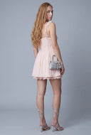 Vienna Lace Trim Skater Dress