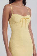 Textured Sweetheart Bustier Dress