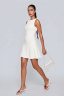Boat Neck Mini Dress