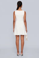 Boat Neck Mini Dress