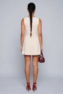 Boat Neck Mini Dress