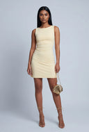 Boat Neck Mini Dress