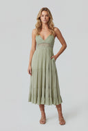 Maryam Tiered Pocket A-Line Sundress