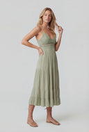 Maryam Tiered Pocket A-Line Sundress