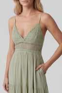 Maryam Tiered Pocket A-Line Sundress