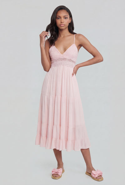 Maryam Tiered Pocket A-Line Sundress