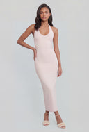 Keyhole Back Halter Maxi Dress