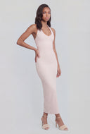 Keyhole Back Halter Maxi Dress