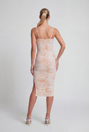 Natasha Marbled Mesh Cami Dress