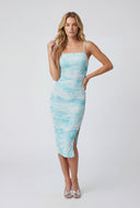 Natasha Marbled Mesh Cami Dress