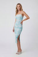 Natasha Marbled Mesh Cami Dress