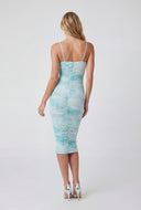 Natasha Marbled Mesh Cami Dress
