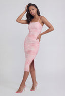 Natasha Marbled Mesh Cami Dress