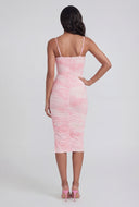 Natasha Marbled Mesh Cami Dress