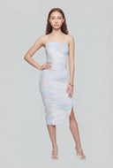 Natasha Marbled Mesh Cami Dress