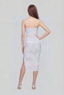Natasha Marbled Mesh Cami Dress