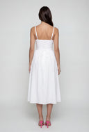 Sleeveless Corset Bodice Peasant Dress
