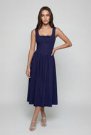 Sleeveless Corset Bodice Peasant Dress