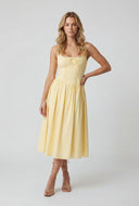 Sleeveless Corset Bodice Peasant Dress