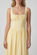 Sleeveless Corset Bodice Peasant Dress