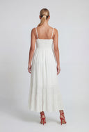 Crochet Insert Tiered Hem Sundress