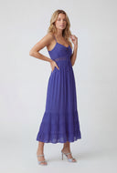 Crochet Insert Tiered Hem Sundress