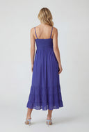 Crochet Insert Tiered Hem Sundress