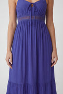 Crochet Insert Tiered Hem Sundress