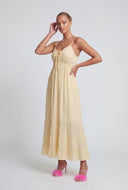 Crochet Insert Tiered Hem Sundress