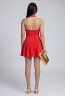 Alessandra Halter Skater Dress