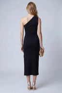 Ruched One Shoulder Dress