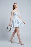 Floral Sleeveless Peasant Dress
