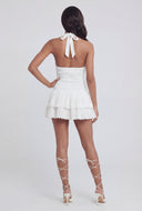 Kendall Eyelet Tiered Halter Dress