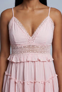 Crochet Insert Mini Dress