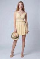 Crochet Insert Mini Dress