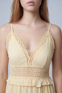 Crochet Insert Mini Dress