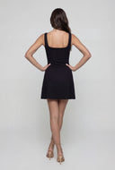 Adelynn Square Neck Ruched Tank Dress