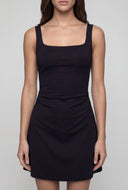 Adelynn Square Neck Ruched Tank Dress
