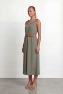 Martha V-Neck Knot Strap Tent Sundress