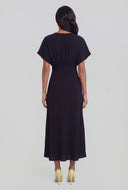 Plunge Crepe Empire Waist Sundress