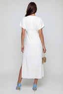 Plunge Crepe Empire Waist Sundress