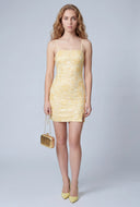 Floral Sequin Mini Dress